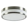 Straluma Plafondlamp nikkel/glas IP44 3-step dim.> Plafondlampen|Plafonnières