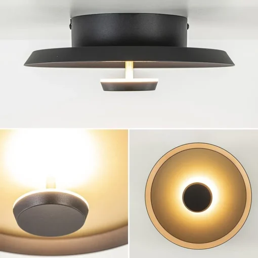 Straluma Plafondlamp Oro 25cm zwart/goud> Plafondlampen|Plafonnières