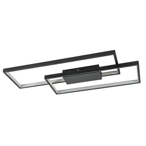 Straluma Plafondlamp Piazza 2L zwart 3-step dim> Plafondlampen|Woonkamerlampen
