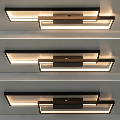 Straluma Plafondlamp Piazza 2L zwart 3-step dim> Plafondlampen|Woonkamerlampen