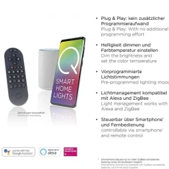 Straluma Plafondlamp Q-Marko smart vierk.zwart rgb/cct><noscript><img width=