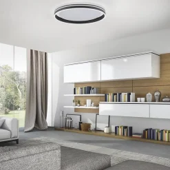 Straluma Plafondlamp Q-Vito 59 zwart smart+remote></noscript> Plafondlampen|Smart lampen