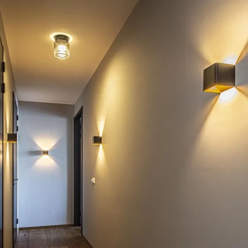 Straluma Plafondlamp Salerno zwart/smoke glas> Plafondlampen|Woonkamerlampen