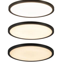 Straluma Plafondlamp Tuco 30cm zwart 3-step dim> Plafondlampen|Plafonnières