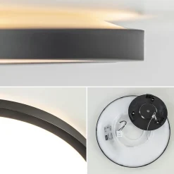 Straluma Plafondlamp Tuco 30cm zwart 3-step dim></noscript> Plafondlampen|Plafonnières