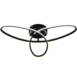 Straluma Plafondlamp 3-v eclips zwart 3-st.dimb.> Plafondlampen|Plafonnières
