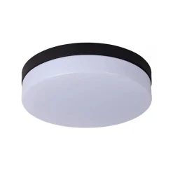 Straluma Plafondlamp zwart IP44 + bewegingssensor> Plafondlampen|Plafonnières