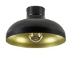 Straluma Plafondlamp zwart met gouden binnenkant> Tienerkamerlampen|Keukenverlichting