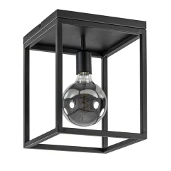 Straluma Plafondlamp zwart open frame> Woonkamerlampen|Slaapkamerlampen