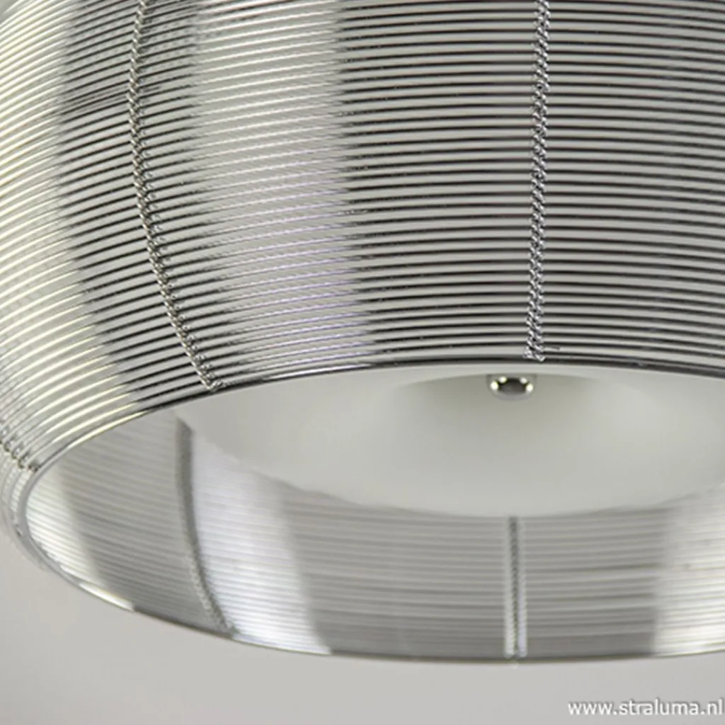 Straluma Plafondlamp-plafonnière glas en chroom> Draadlampen|Woonkamerlampen