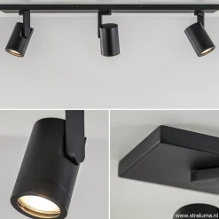 Straluma Plafondspot balk 3-lichts zwart ex.gu10></noscript> Opbouwspots|Keukenverlichting