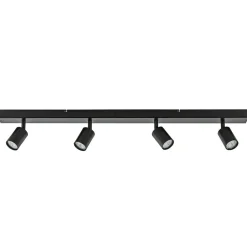 Straluma Plafondspot Bounce 4L balk zwart> Plafondlampen|Opbouwspots