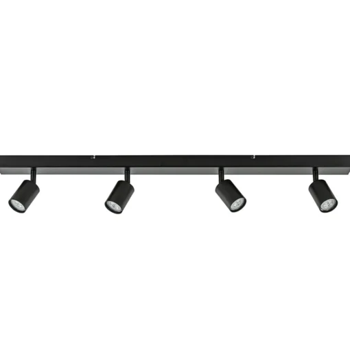 Straluma Plafondspot Bounce 4L balk zwart> Plafondlampen|Opbouwspots