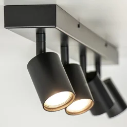 Straluma Plafondspot Bounce 4L balk zwart></noscript> Plafondlampen|Opbouwspots