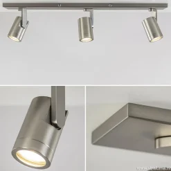 Straluma Plafondspot Halo 3L balk rvs gu10><noscript><img width=