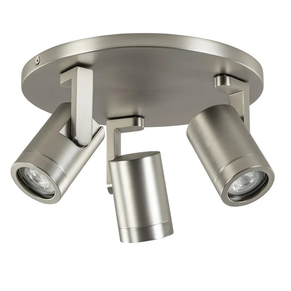 Straluma Plafondspot Halo 3L rond rvs> Opbouwspots|Keukenverlichting