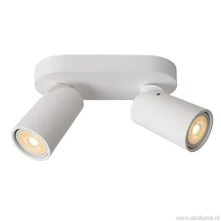 Straluma Plafondspot 2L wit incl.gu10 dtw> Plafondlampen|Opbouwspots