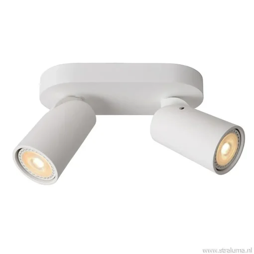 Straluma Plafondspot 2L wit incl.gu10 dtw> Plafondlampen|Opbouwspots