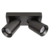 Straluma Plafondspot 2-lichts gunmetal incl. gu10> Plafondlampen|Opbouwspots