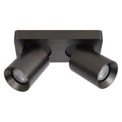 Straluma Plafondspot 2-lichts gunmetal incl. gu10> Plafondlampen|Opbouwspots