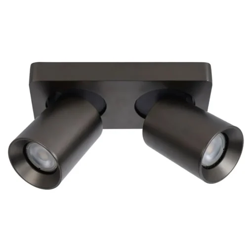 Straluma Plafondspot 2-lichts gunmetal incl. gu10> Plafondlampen|Opbouwspots