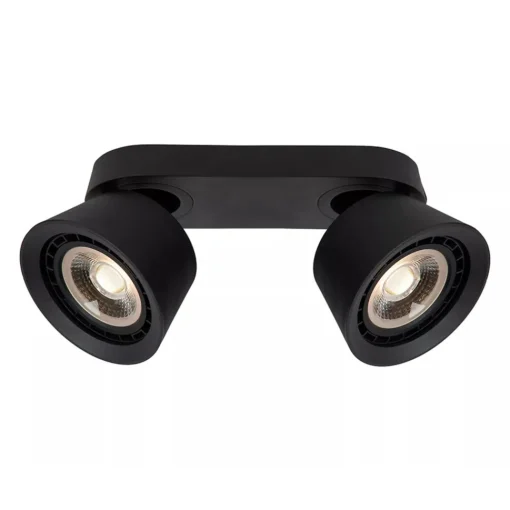 Straluma Plafondspot 2-lichts mat zwart exclusief GU10-ES111> Plafondlampen|Opbouwspots