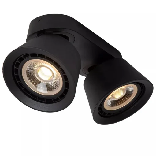Straluma Plafondspot 2-lichts mat zwart exclusief GU10-ES111> Plafondlampen|Opbouwspots