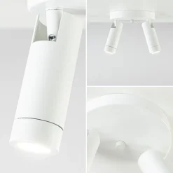 Straluma Plafondspot Miller 2l wit/goud pucc></noscript> Opbouwspots|Keukenverlichting