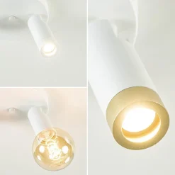 Straluma Plafondspot Miller 2l wit/goud pucc></noscript> Opbouwspots|Keukenverlichting