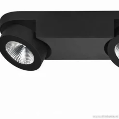 Straluma Plafondspot Montreal 2L balk zwart 3000></noscript> Plafondlampen|Opbouwspots