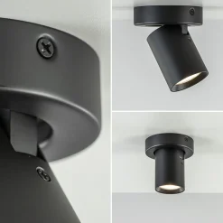 Straluma Plafondspot Oliver enkel tube zwart gu10></noscript> Wandlampen|Opbouwspots