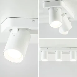 Straluma Plafondspot Oliver 3L balk wit gu10></noscript> Opbouwspots|Keukenverlichting