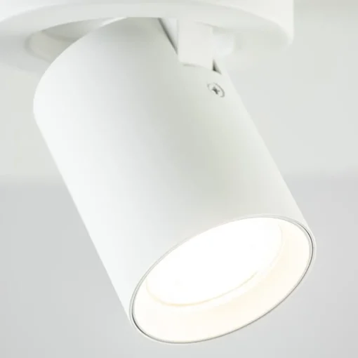Straluma Plafondspot Oliver 1L tube wit gu10> Wandlampen|Opbouwspots