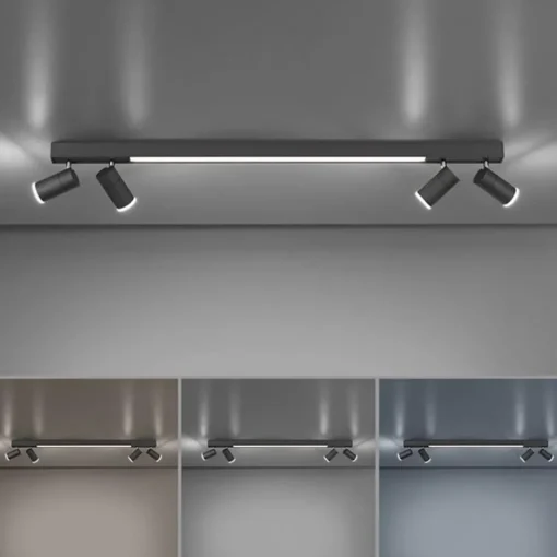 Straluma Plafondspot Pure Lines antraciet smart> Plafondlampen|Opbouwspots