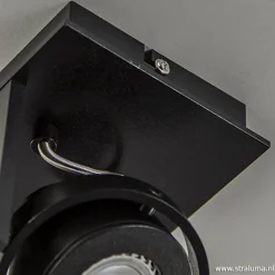 Straluma Plafondspot Quatro 1L zwart incl.gu10><noscript><img width=