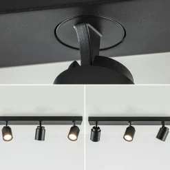 Straluma Plafondspot Razza 3L balk zwart gu10></noscript> Opbouwspots|Keukenverlichting