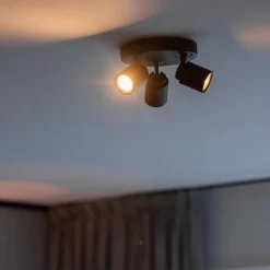 Straluma Plafondspot Razza 3l rond zwart gu10><noscript><img width=