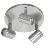 Straluma Plafondspot rond Rain 3-l nikkel IP44> Opbouwspots|Keukenverlichting