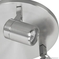 Straluma Plafondspot rond Rain 3-l nikkel IP44></noscript> Opbouwspots|Keukenverlichting