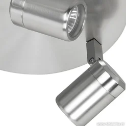 Straluma Plafondspot rond Rain 3-l nikkel IP44></noscript> Opbouwspots|Keukenverlichting