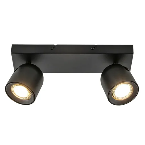 Straluma Plafondspot Solare 2l balk zwart> Plafondlampen|Opbouwspots