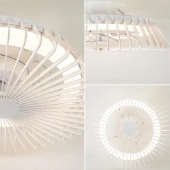 Straluma Plafondventilator mini wit inclusief dimbaar LED><noscript><img width=