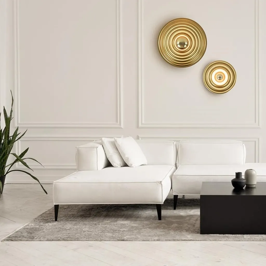 Straluma Plafond/wandlamp Saturn 56cm matgoud> Plafondlampen|Wandlampen