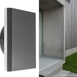 Straluma Plafond/wandlamp square antraciet></noscript> Wandlampen|Buitenlampen