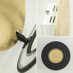 Straluma Plafond/wandlamp Vera 21 goldleaf/zwart></noscript> Plafondlampen|Wandlampen