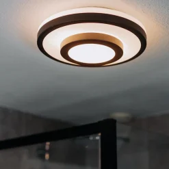 Straluma Plafonnière Master 435 zwart/glas IP44></noscript> Plafonnières|Slaapkamerlampen
