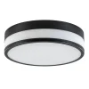 Straluma Plafonnière zwart/opaal glas 3-step dim IP44> Plafondlampen|Plafonnières