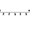 Straluma Rail zwart 5-lichts 160cm gu10> Opbouwspots|Industriële Verlichting
