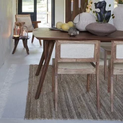 Straluma Rechthoekige eettafel Quenza acaciahout 200x100 cm><noscript><img width=