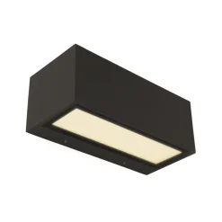 Straluma Rechthoekige LED buitenlamp up+down mat zwart> Wandlampen|Buitenlampen